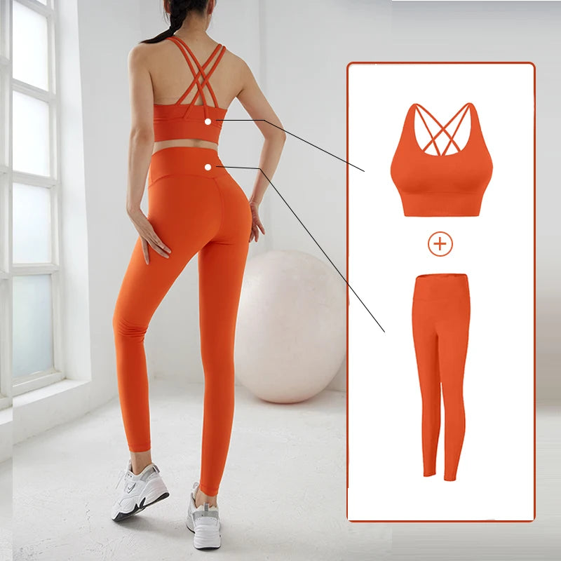 Women's Fashion Legging - Radiant Orange